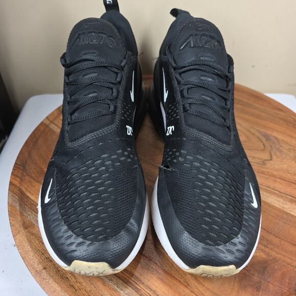 Nike Air Max 270 Mens Black And White Size 12 Low Top Shoes Sneakers AH8050-002 - Picture 5 of 11
